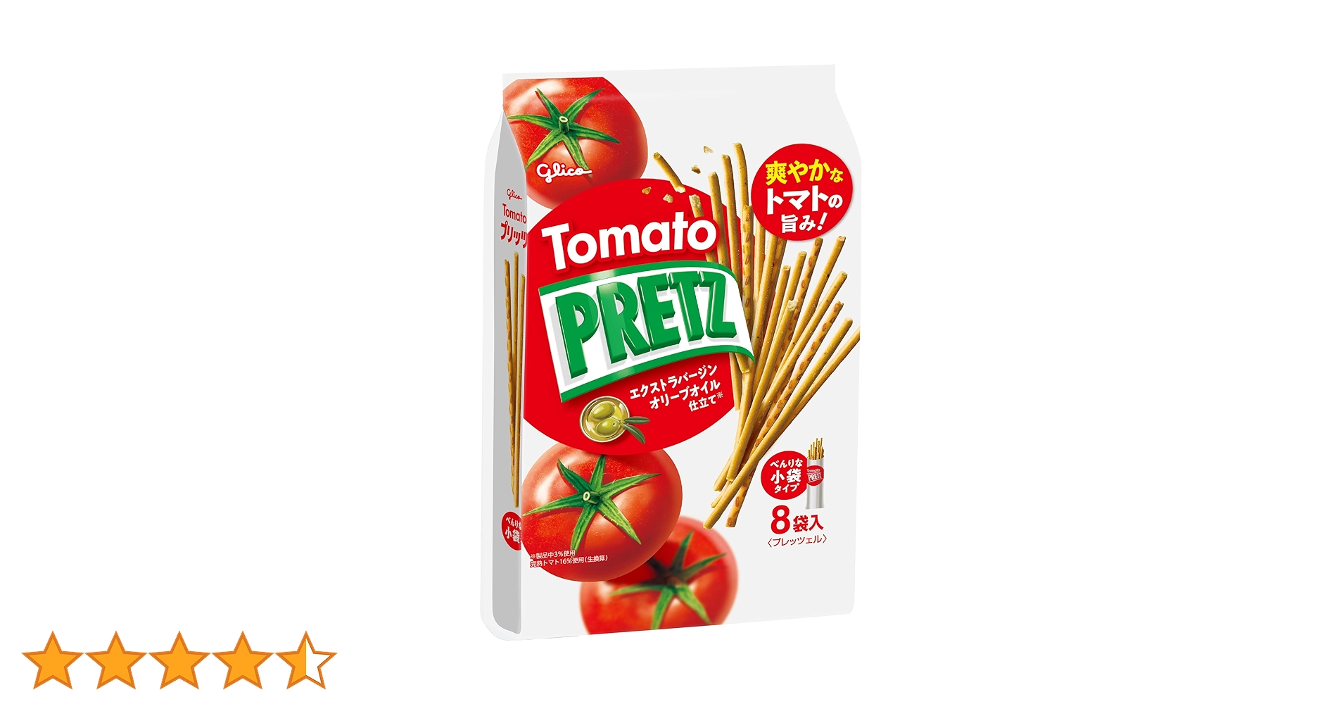 Amazon.co.jp: Ezaki Glico Tomato Pretz (8 Bags), 3.9 oz (110